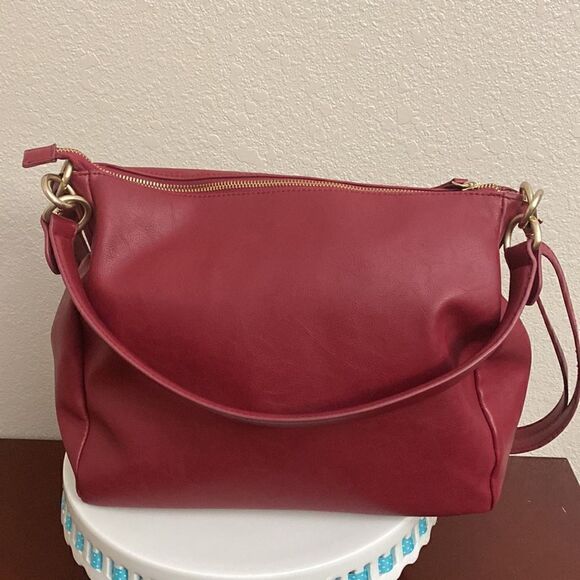 👛Leather Bag & coin purse it has a zip pocket on the outside and inside!! - Picture 5 of 6